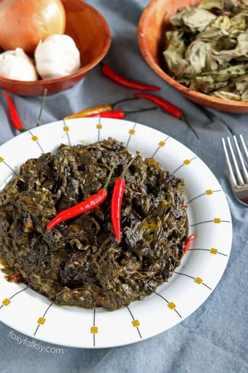 Taro Leaf Coconut Stew