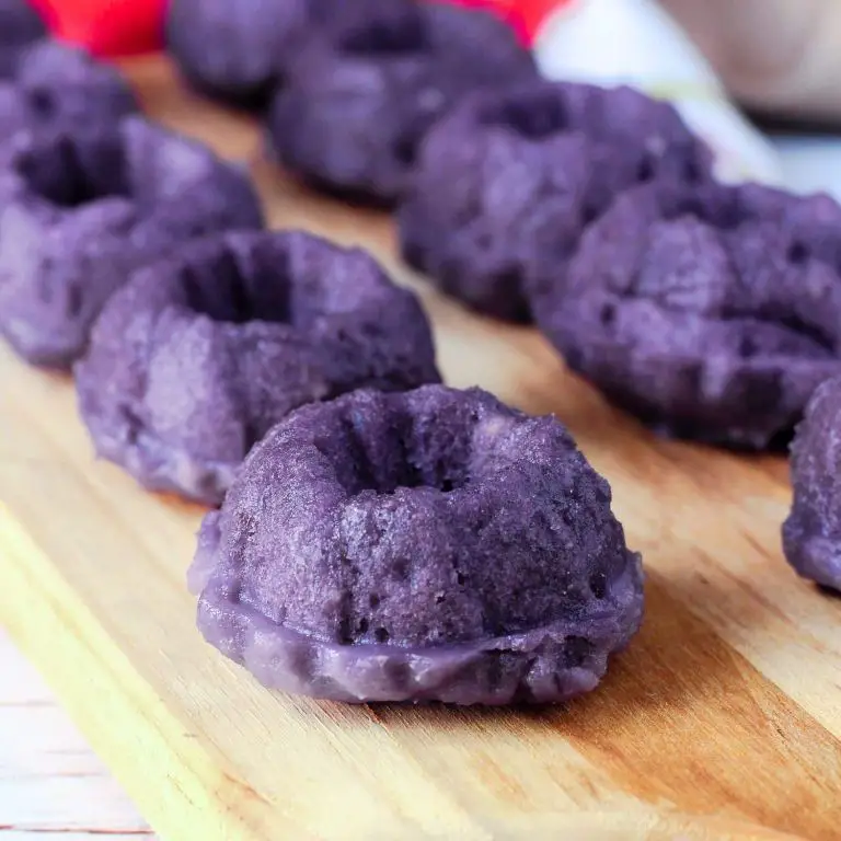 Taro Rice Puto with Purple Yam Flavor