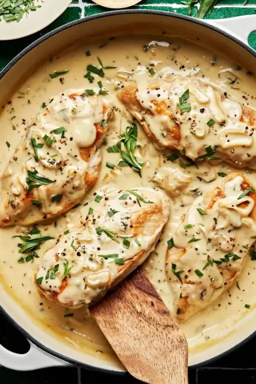 Tarragon Chicken with Creamy Dijon Sauce