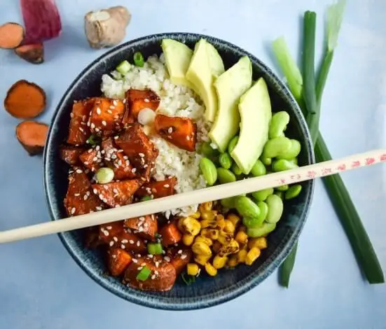 Teriyaki Cauliflower Rice Bowl