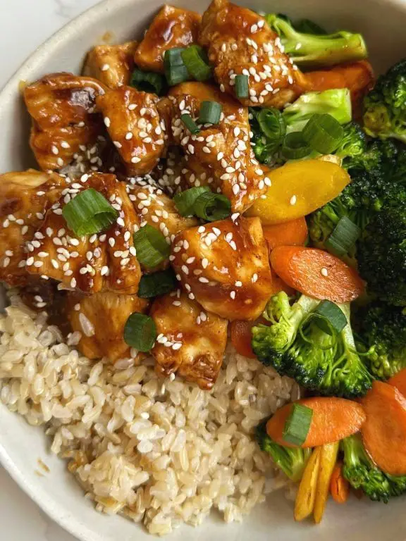 Teriyaki Chicken Brown Rice Bowl
