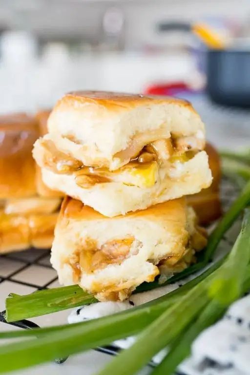 Teriyaki Chicken Hawaiian Roll Sliders