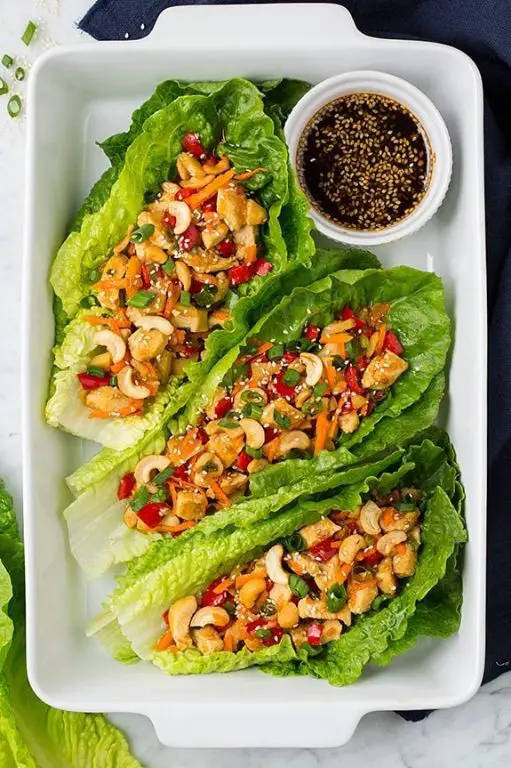 Teriyaki Chicken Lettuce Wraps