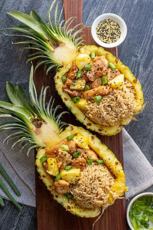 Teriyaki Chicken Pinwheels with Pineapple