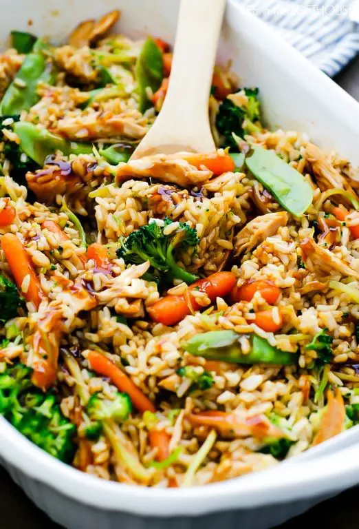 Teriyaki Chicken Rice Casserole