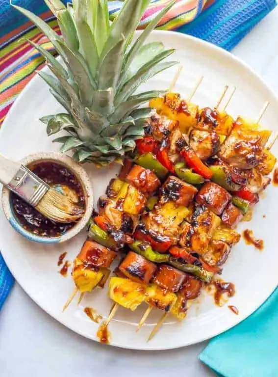 Teriyaki Chicken Skewers with Pineapple