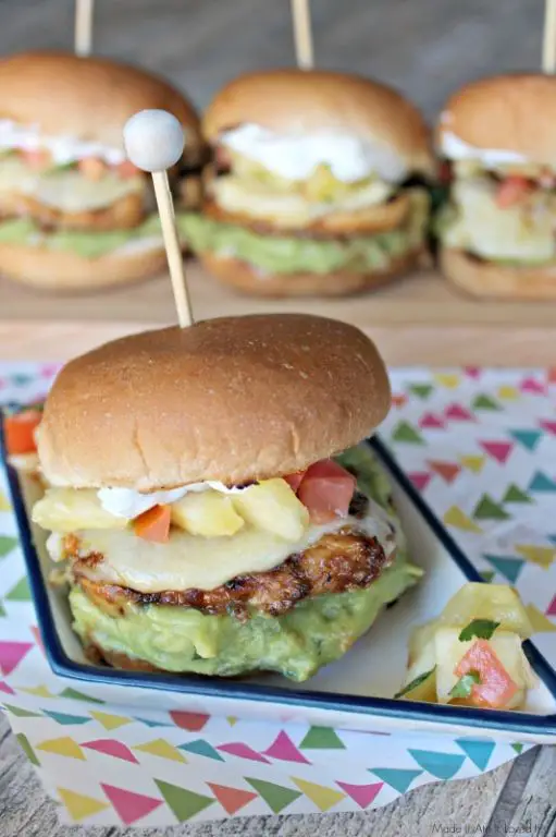 Teriyaki Chicken Sliders with Pineapple Salsa