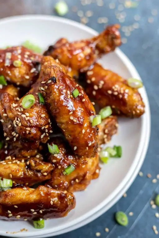 Teriyaki Glazed Air Fryer Chicken Wings