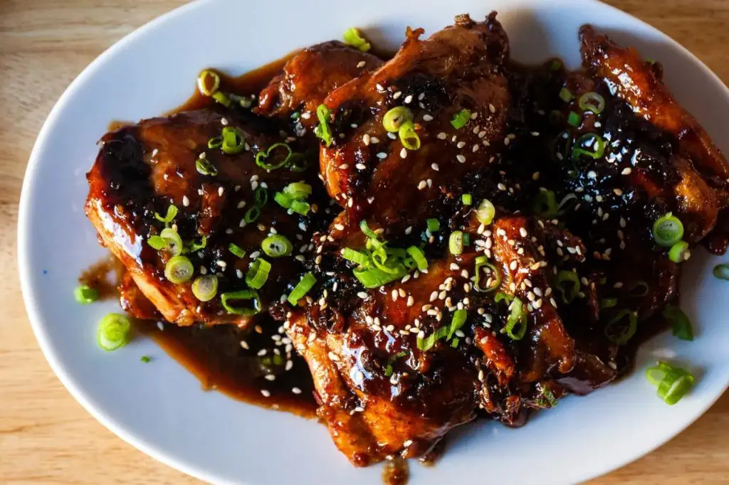 Teriyaki Glazed Baked Chicken Breast with Sesame Soy Sauce