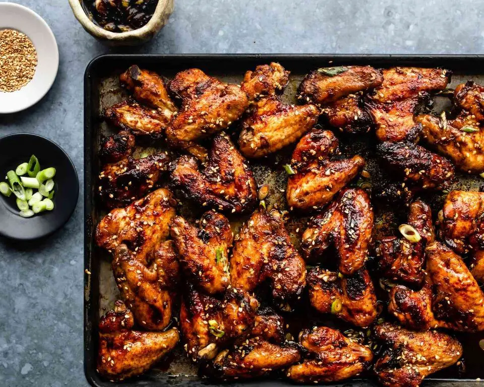 Teriyaki Glazed Baked Chicken Wings