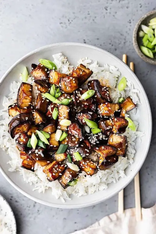 Teriyaki Glazed Mini Eggplant