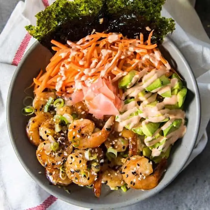 Teriyaki Instant Pot Shrimp Bowl