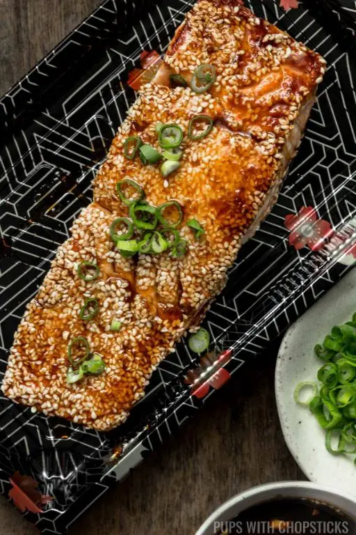 Teriyaki Marinated Salmon with Sesame Seeds