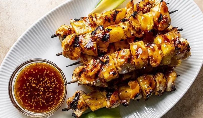 Teriyaki Pineapple Chicken Kabobs