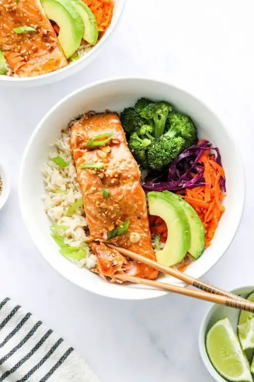 Teriyaki Salmon and Rice