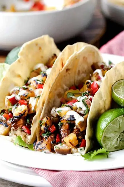 Teriyaki Shredded Chicken Tacos