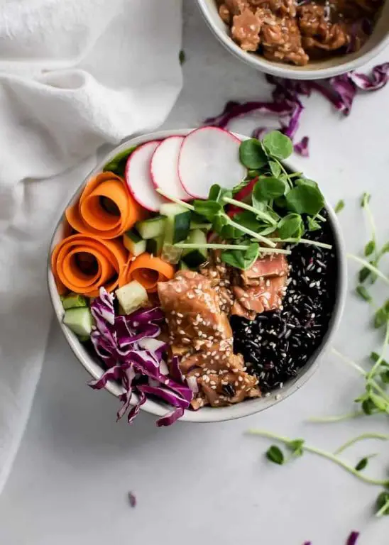 Teriyaki Tuna Rice Bowl