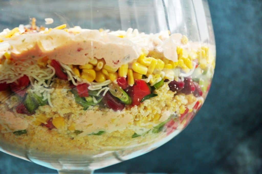 Tex-Mex Cornbread Salad with Salsa