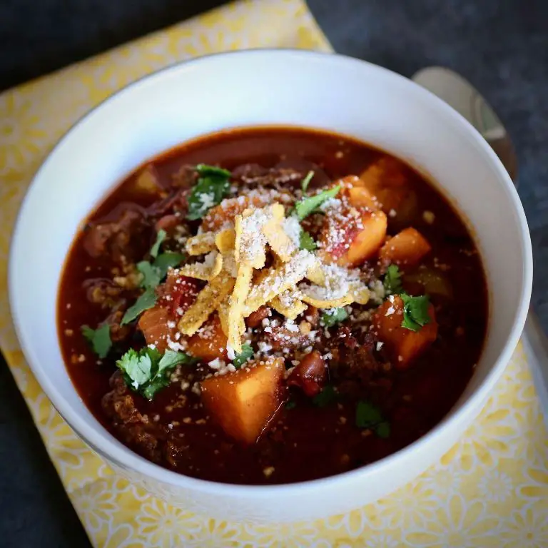 Texas Chili with Sweet Potatoes Crock Pot