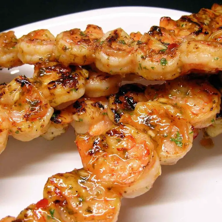 Texas Pete Chili Sauce Shrimp Skewers