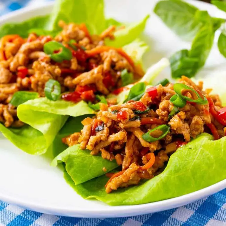 Thai Basil Chicken Lettuce Wraps