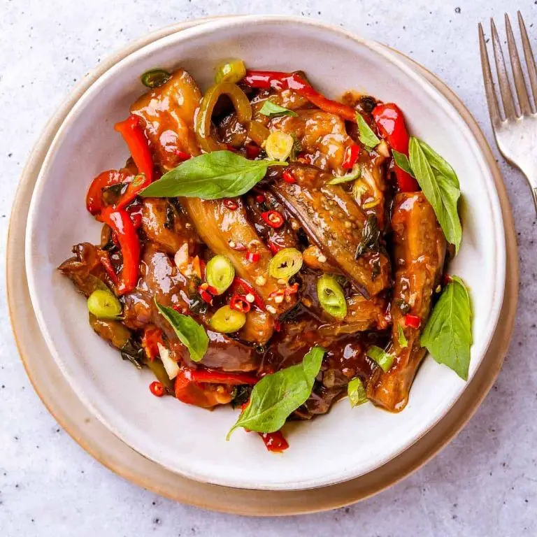 Thai Basil Eggplant Stir Fry