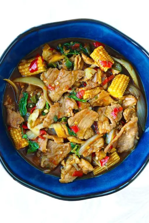 Thai Basil Pork Shoulder Stir-Fry