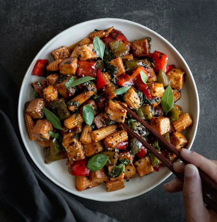 Thai Basil Tofu Stir Fry