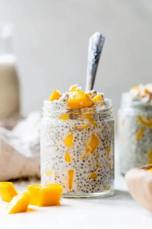 Thai Coconut Chia Pudding with Mango