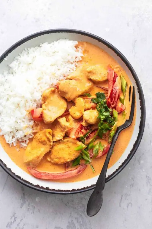 Thai Coconut Curry Chicken and Rice