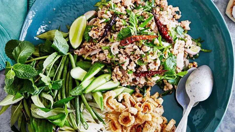 Thai Ground Chicken Larb Salad