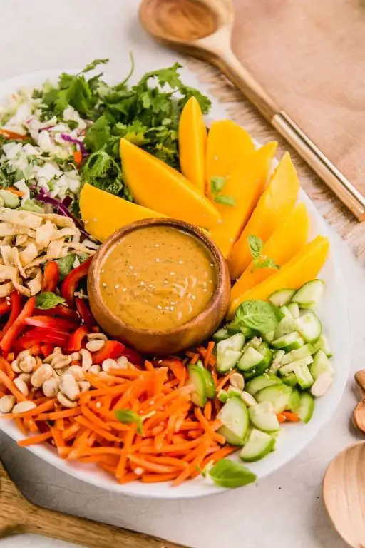 Thai Mango Salad with Peanut Dressing