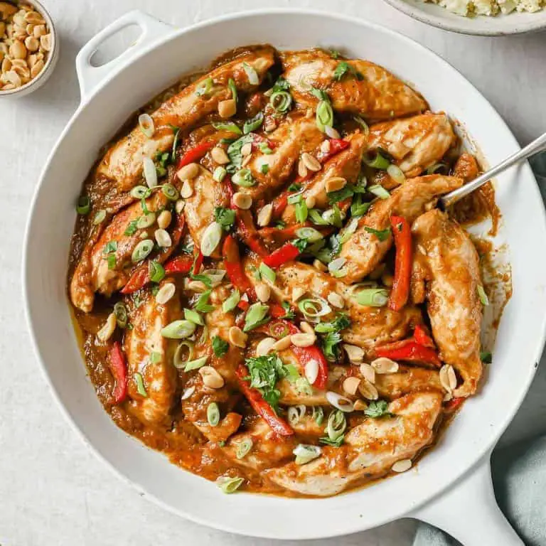 Thai Peanut Chicken Skillet
