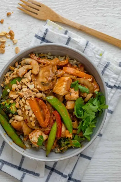 Thai Peanut Chicken Stir-Fry