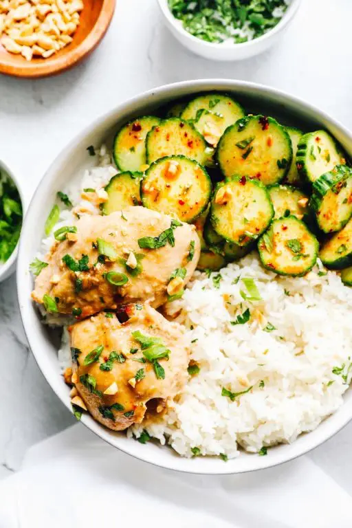 Thai Peanut Chicken Thighs