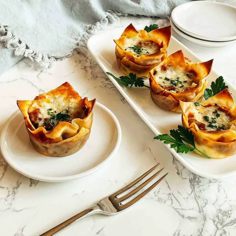 Three-Cheese Lasagna Cupcakes