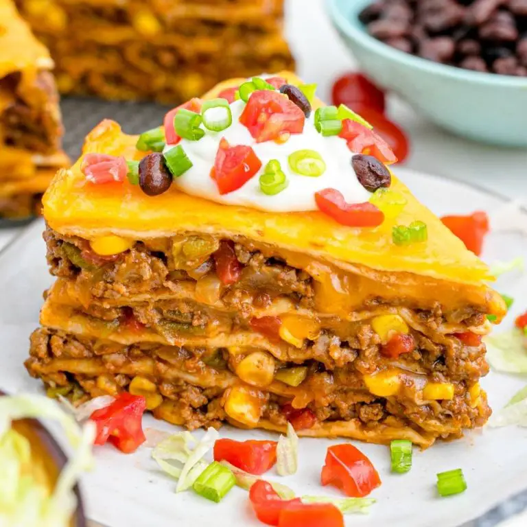 Three-Cheese Taco Pie
