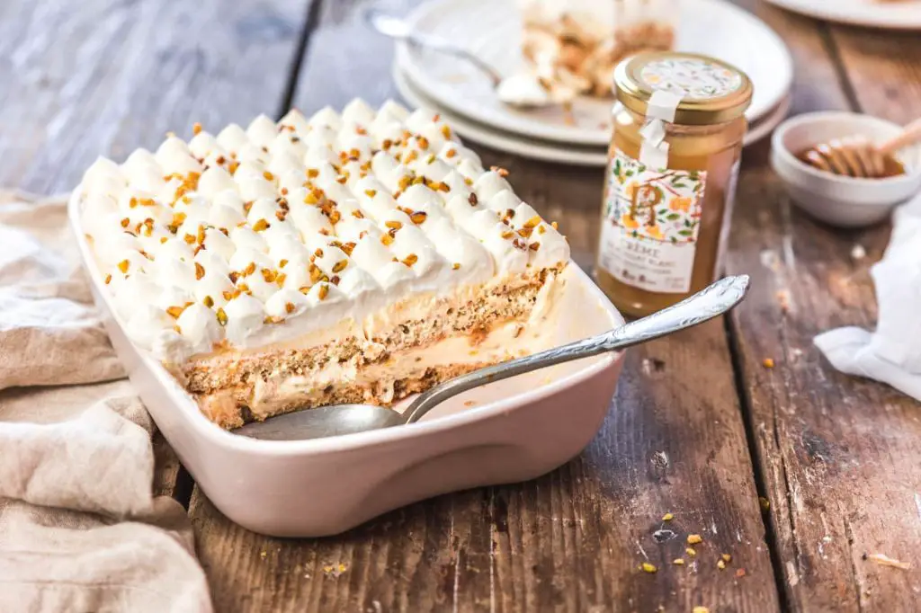 Tiramisu Inspired Nougat Slices
