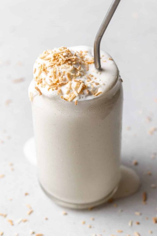 Toasted Coconut Ice Cream Milkshake