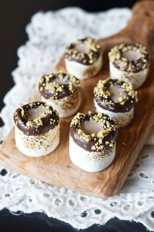 Toasted Marshmallow Smores Shots