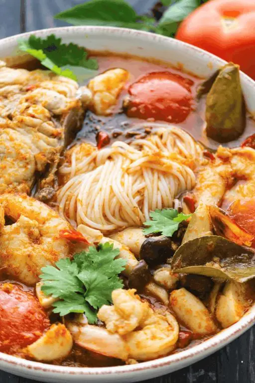 Tom Yum Vermicelli Noodle Soup