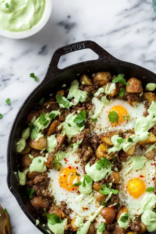Tomatillo and Potato Hash