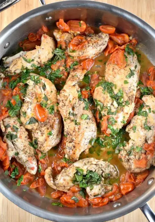 Tomato Basil Chicken Bog