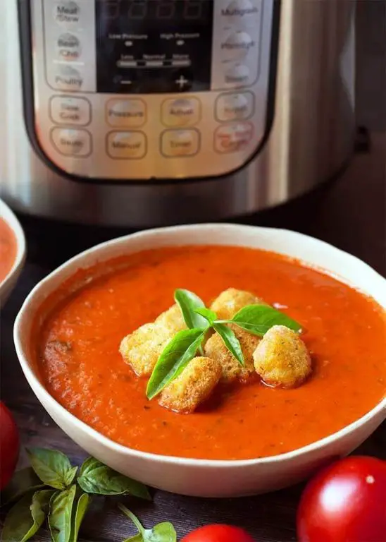 Tomato Basil Soup Quick Pot