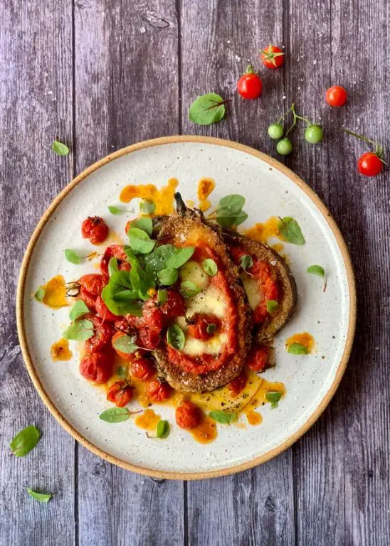 Tomato and Eggplant Parmesan