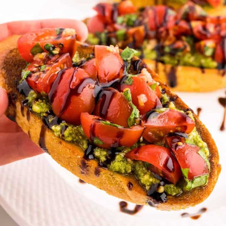Tomato and Pesto Bruschetta
