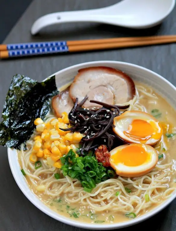 Tonkotsu Pork Ramen with Soft-Boiled Egg
