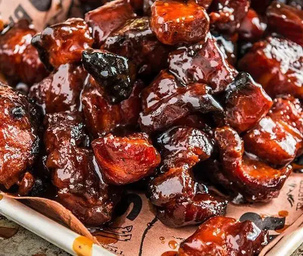 Traeger Smoked Pork Belly Burnt Ends