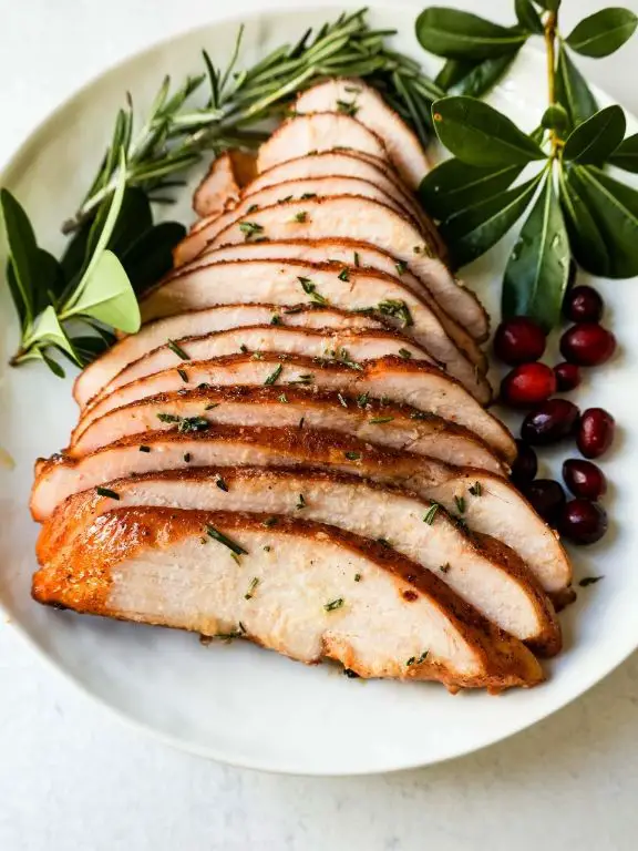 Traeger Smoked Turkey Breast with Herb Butter