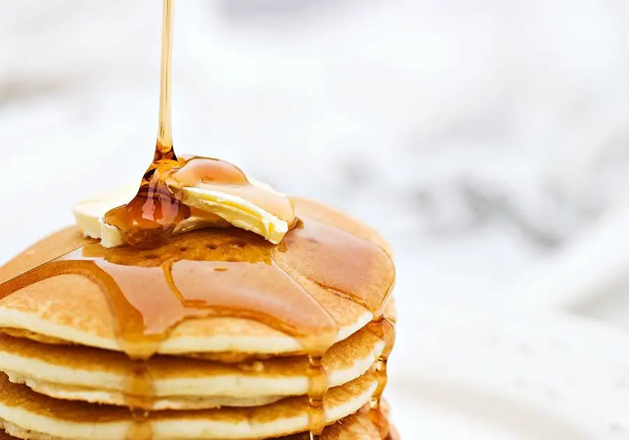 Trailside Pancakes with Maple Syrup